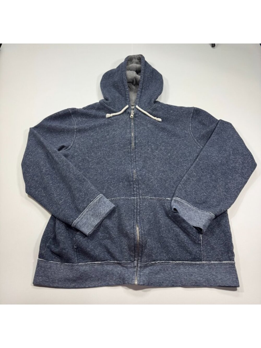 Urban Pipeline Hoodie Womens L Blue Cotton Fleece-Lined Full-Zip Gym Performance